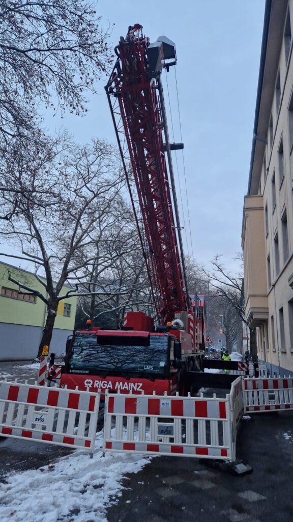 Aufbau RIGA-Kran